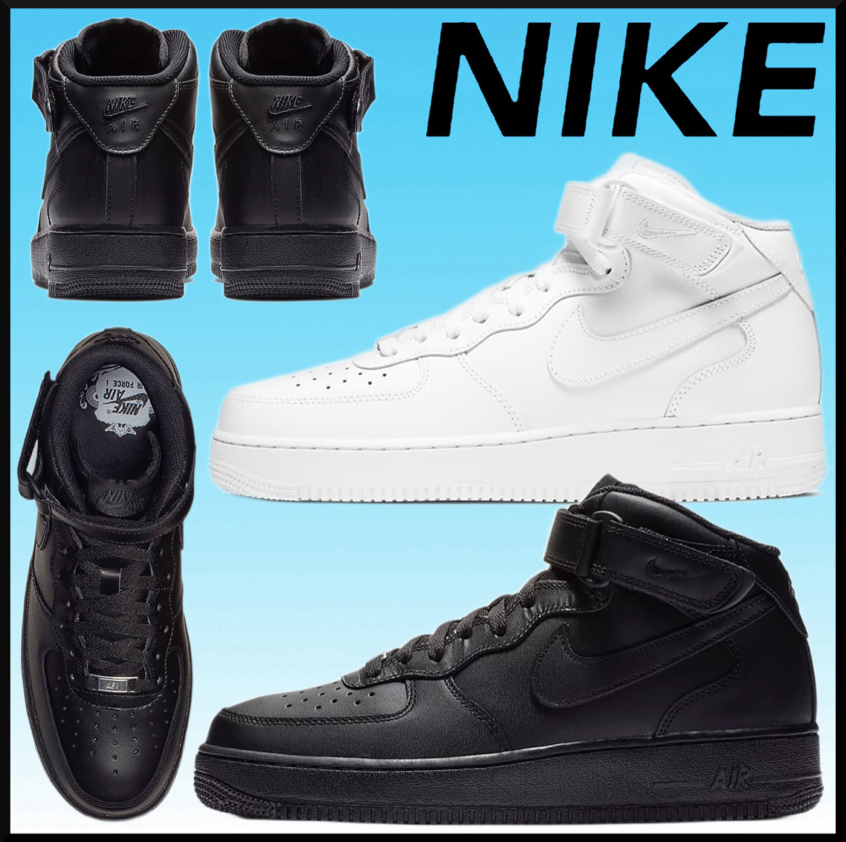 大人気★Nike ナイキ エア フォース 1 MID ‘07★定番 シンプル