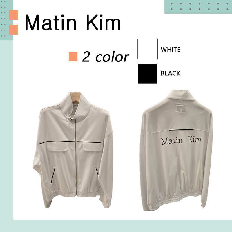 MATIN KIM ♥ BACK LOGO POINT TRACK JUMPER/追跡付