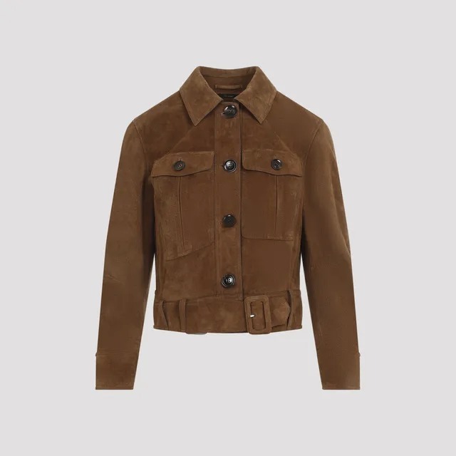 トムフォード Tom Ford Cropped Leather Jacket