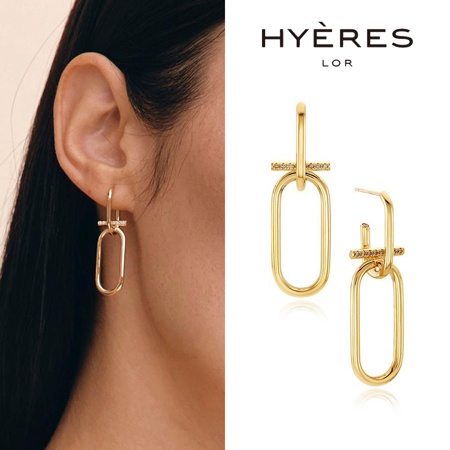 正規品【HYERES LOR】Noailles Mix Link Earring / ピアス
