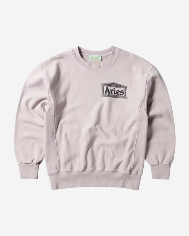 【ARIES】Aged Premium Temple Sweatshirt / LILAC