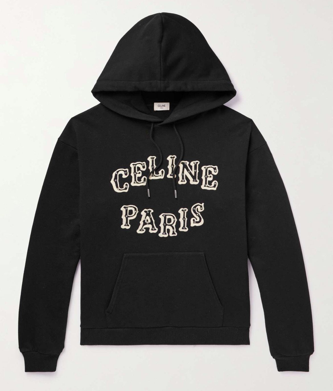 ☆関税込み☆【CELINE】ロゴプリントコットンジャージーパーカー CELINE】ロゴプリント コットンジャージー パーカー