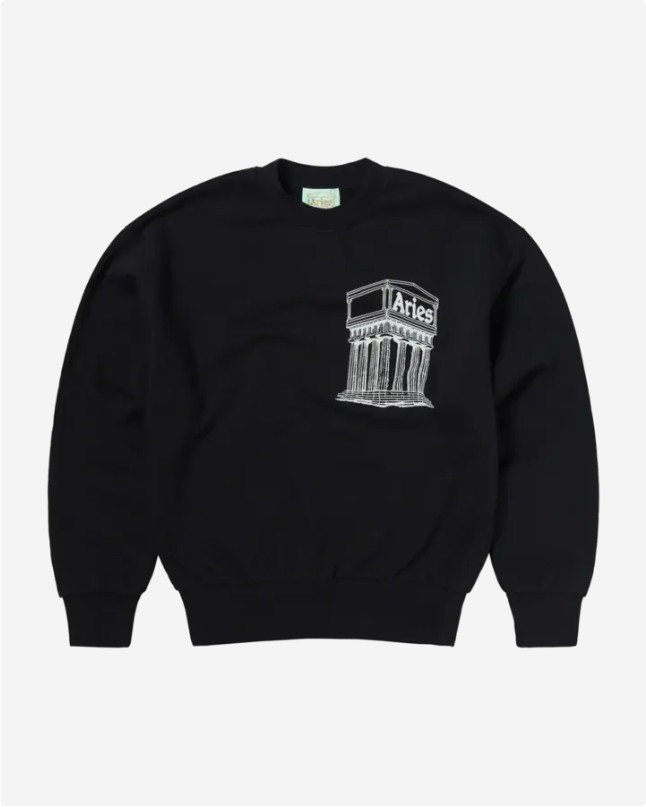 【ARIES】Mega Temple Sweat / BLACK