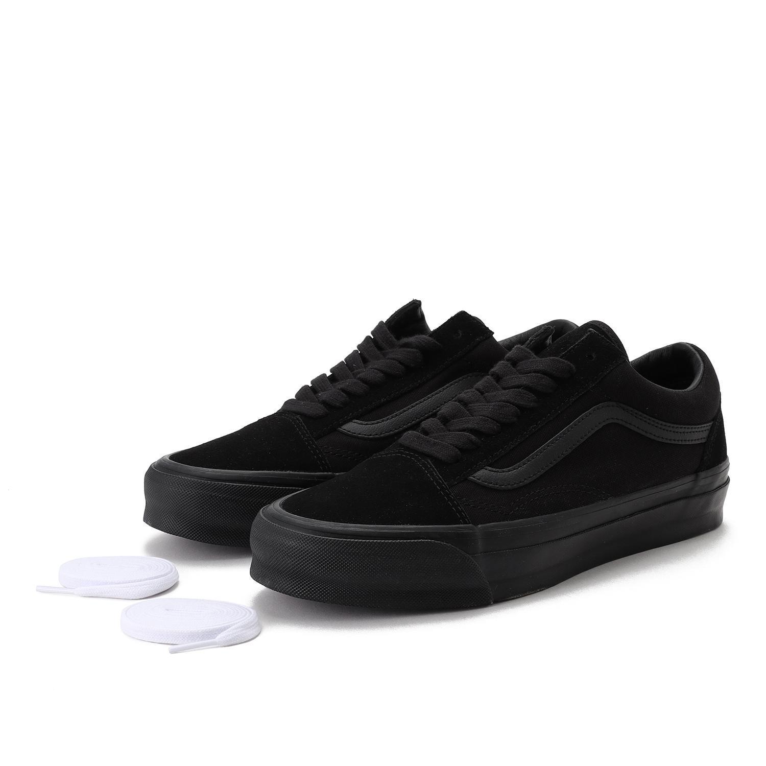 国内配送 VANS OLD SKOOL 36 LX BLACK/BLACK