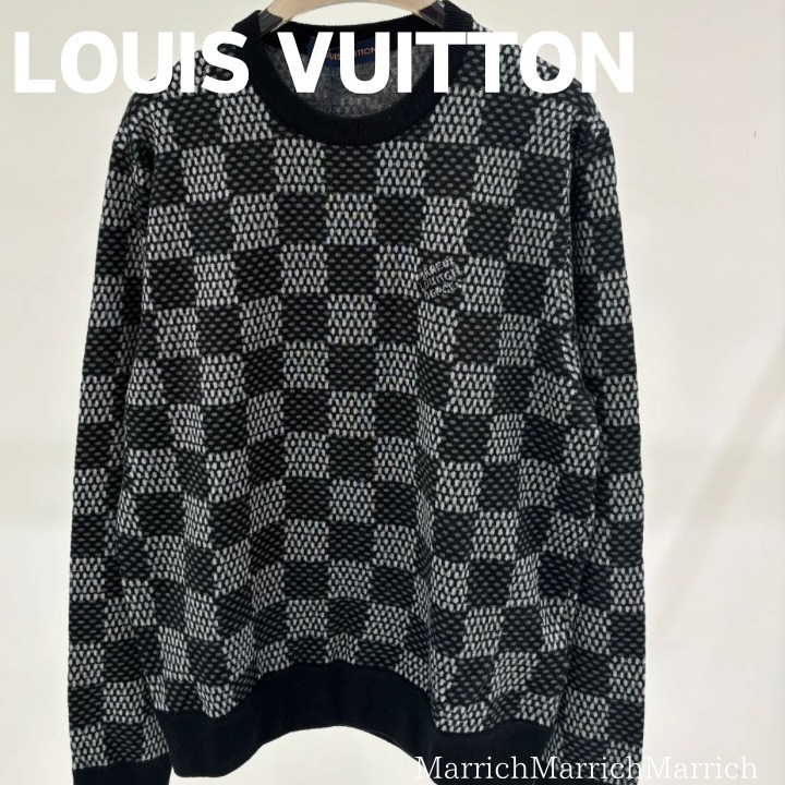 Louis Vuitton《デザインが素敵♪》ダミエウール クルーネック