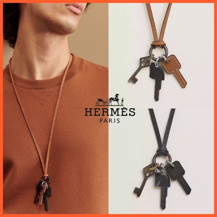 【コーデのアクセントに】HERMES Collana lunga Cles