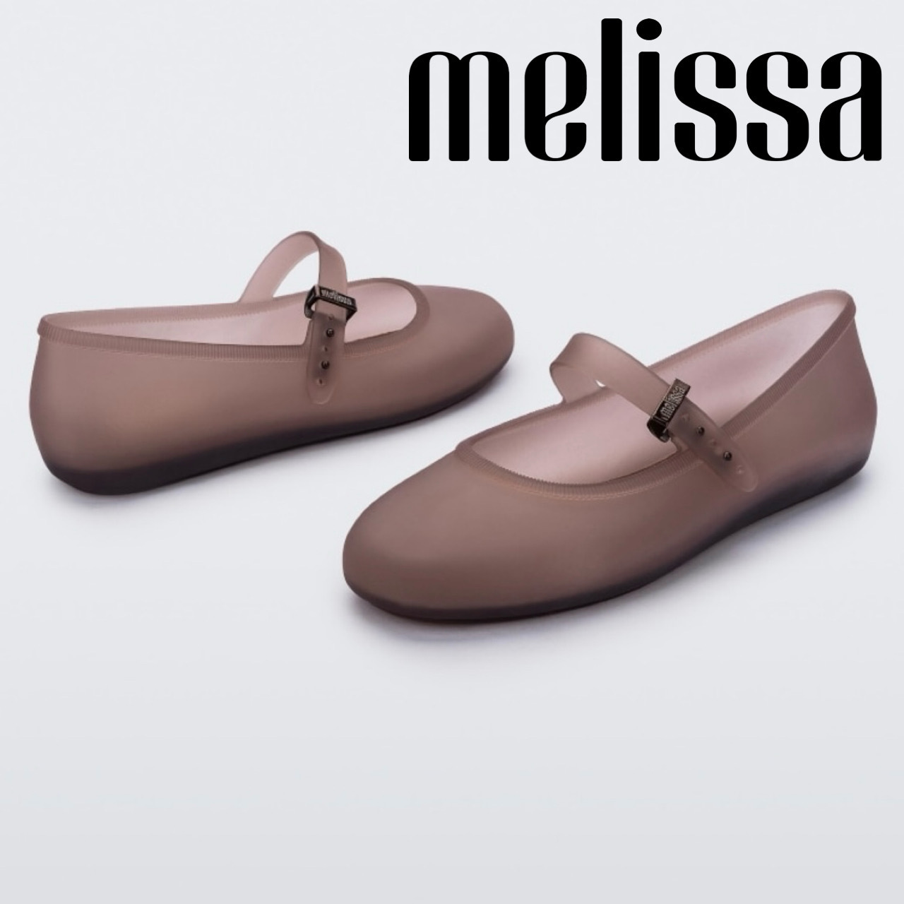 雨の日◎Melissa バンド付 バレリーナ フラット (送料込/追跡付)