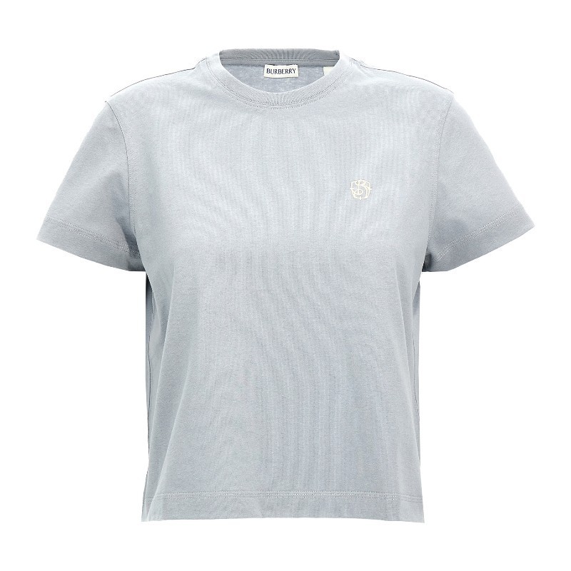 Tシャツ・カットソー Burberry FW24 Logo embroidery t-shirt (8097946 GALE)