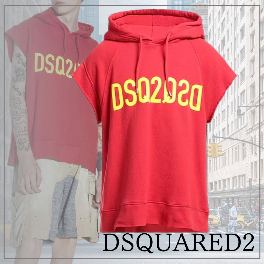 【コーデのアクセントに】DSQUARED2 SHORT SLEEVE HOODIE