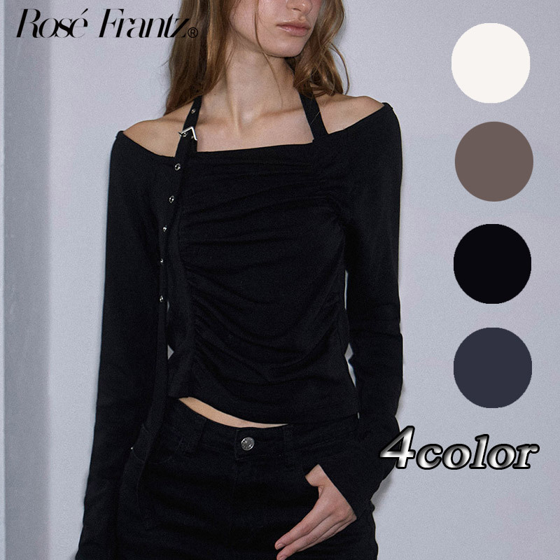 ★Rose Frantz★ Eyelet Belt Long Sleeve (4色)