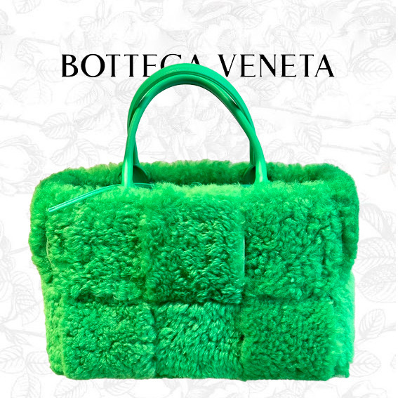 Bottega モコモコ イントレチャート編み「アルコ」トートバッグ
