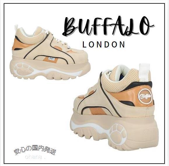 送料関税込み☆ BUFFALO ロゴ レザー チャンキースニーカー Gaskell ギャスケル チャンキースニーカー - ホワイト | CHARLES