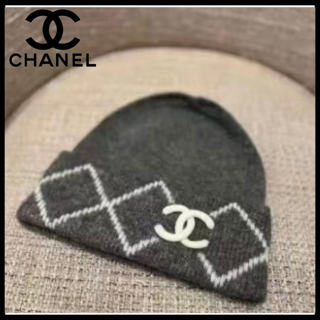 【新作】CHANEL 24K シンプルでお洒落♪ ニット帽
