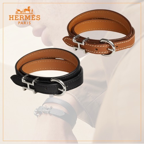 ロゴがおしゃれ♪【HERMES】《Bracelet Trench》ブレスレット