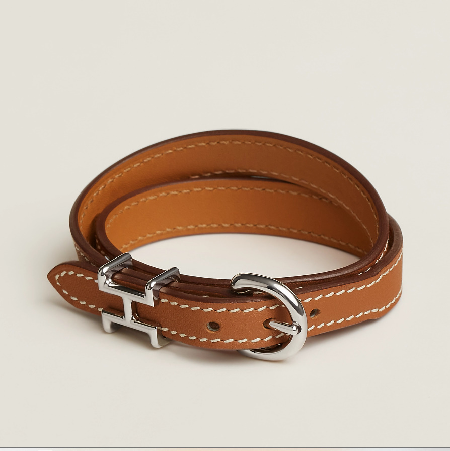 ロゴがおしゃれ♪【HERMES】《Bracelet Trench》ブレスレット