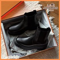 《艶やかなカーフスキン♡》HERMES Harrow アンクルブーツ