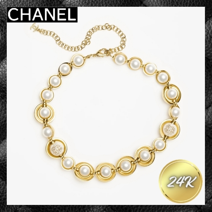 ☆パールが華やか☆ CHANEL チョーカー ゴールド