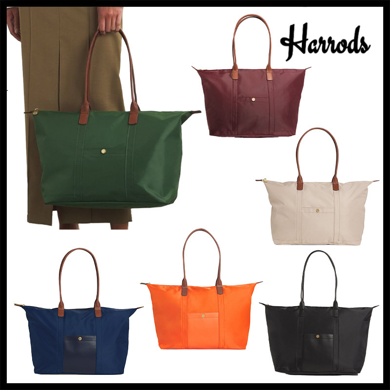 【Harrods】UK発 ナイロン ミディアム トート バッグ カラー豊富