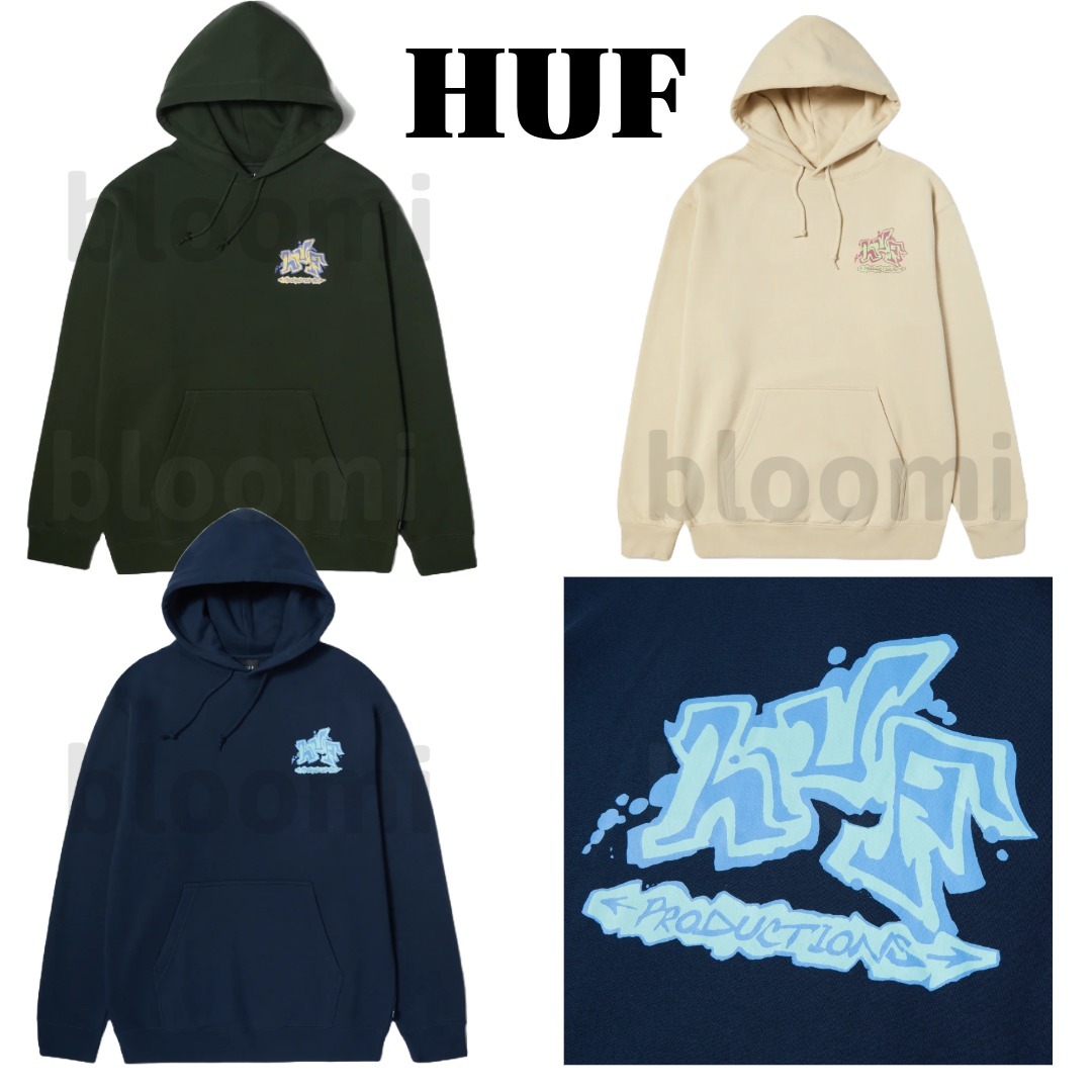 【HUF】Productions プルオーバー パーカー