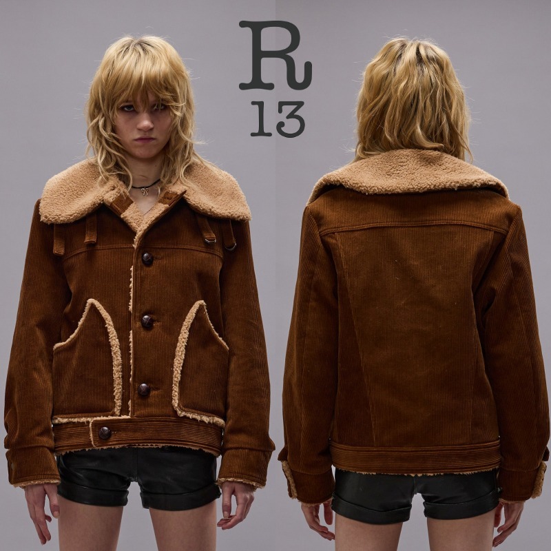 【ユニセックス】R13/オーバーサイズ コーデュロイジャケット