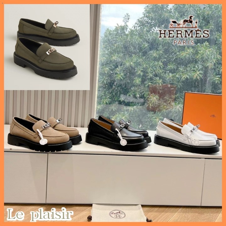 《エレガントなモカシン♡》HERMES Icone ローファー