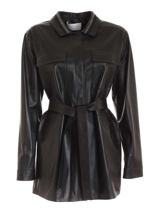 レザージャケット・コート FABIANA FILIPPI Women Leather Jackets PLD271W272F263825 Blac