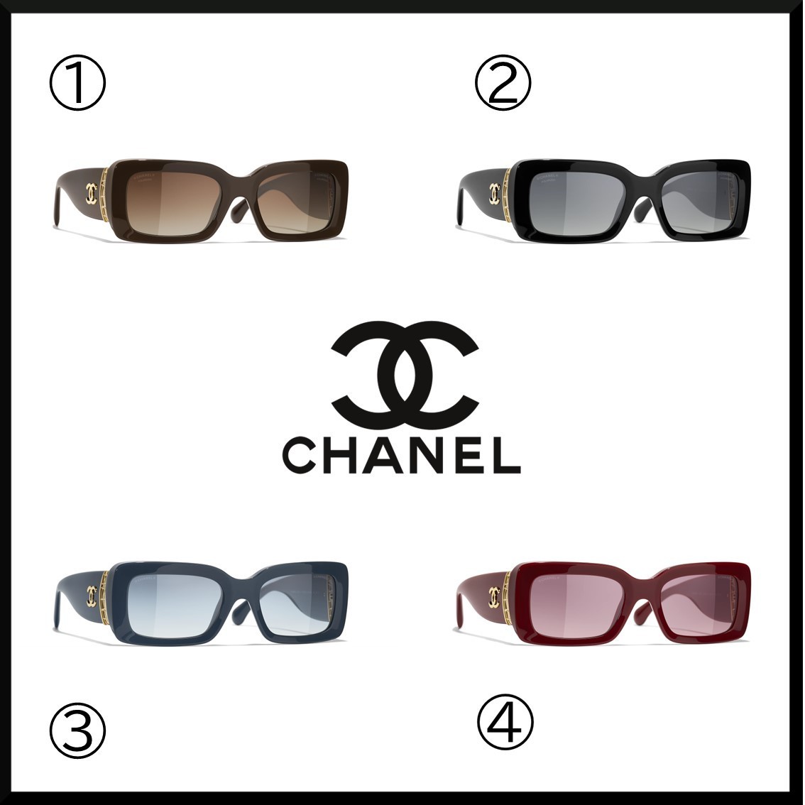 【お洒落☆セレブ愛用】CHANEL 長方形のサングラス