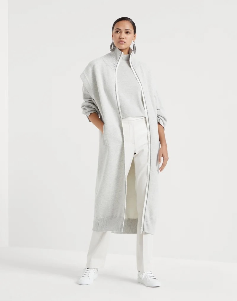 《送料無料》BRUNELLO CUCINELLI Cigarette trousers in stretch