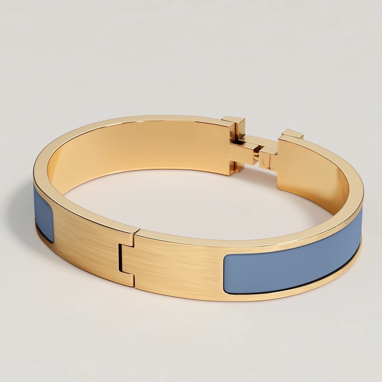【素敵♪】HERMES エナメルブレスレット ファン 《クリックHH》