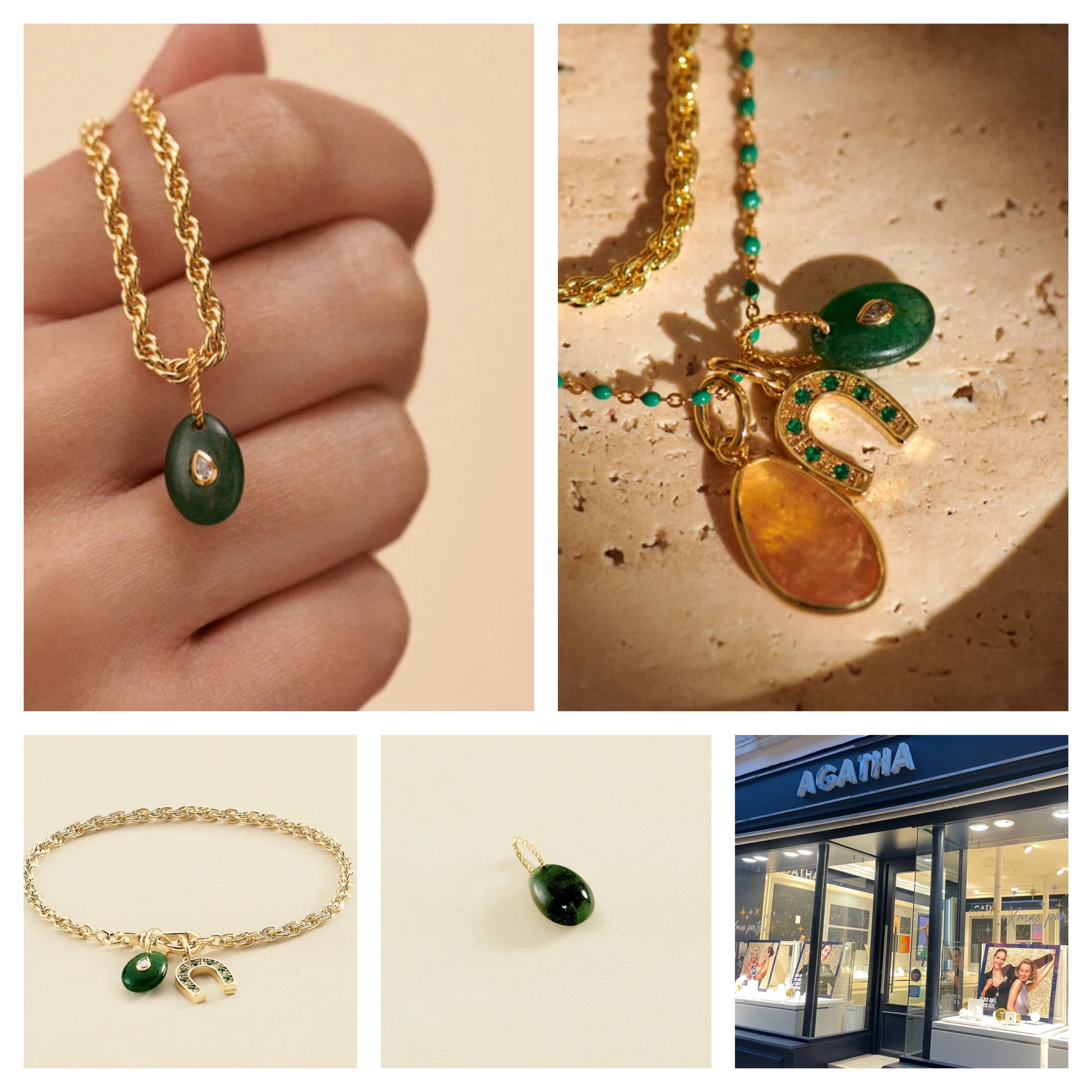 色々な使い道を！天然石 ペンダントトップAventurine TALISMANS