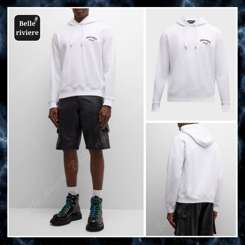 24AW new/D SQUARED2 D2クールフィットパーカー Hoodie White