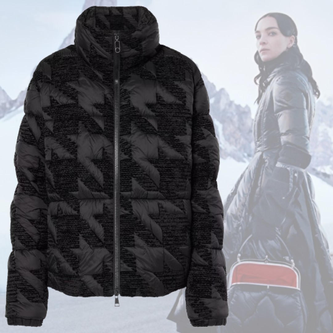 【希少】MONCLER Evandra クロップド ダウンジャケット ブラック