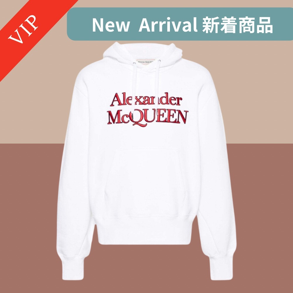 新作◆◆VIP◆◆AlexanderMcQueen / フーディ 刺繍ロゴ