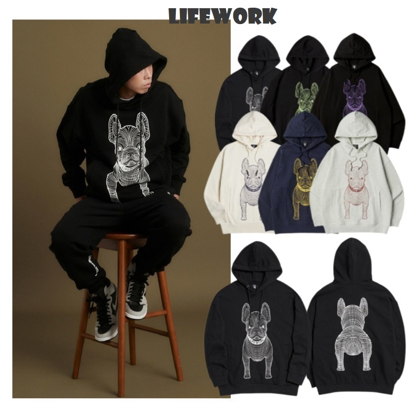 [Life Work] Ladog Big Logo Hood 男女兼用