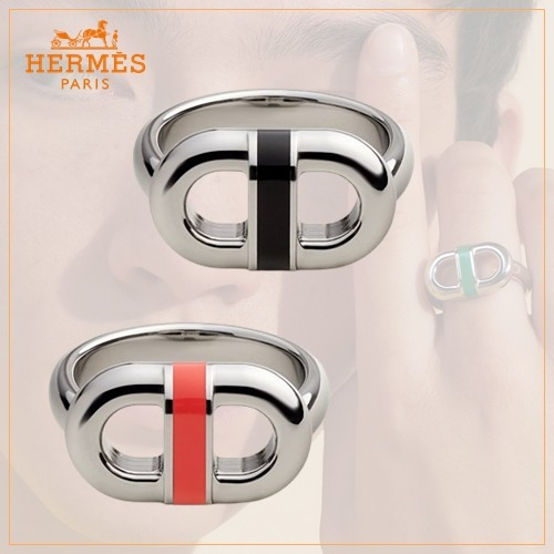 クールなデザイン♪【HERMES】《Bague Maillon》 リング 指輪