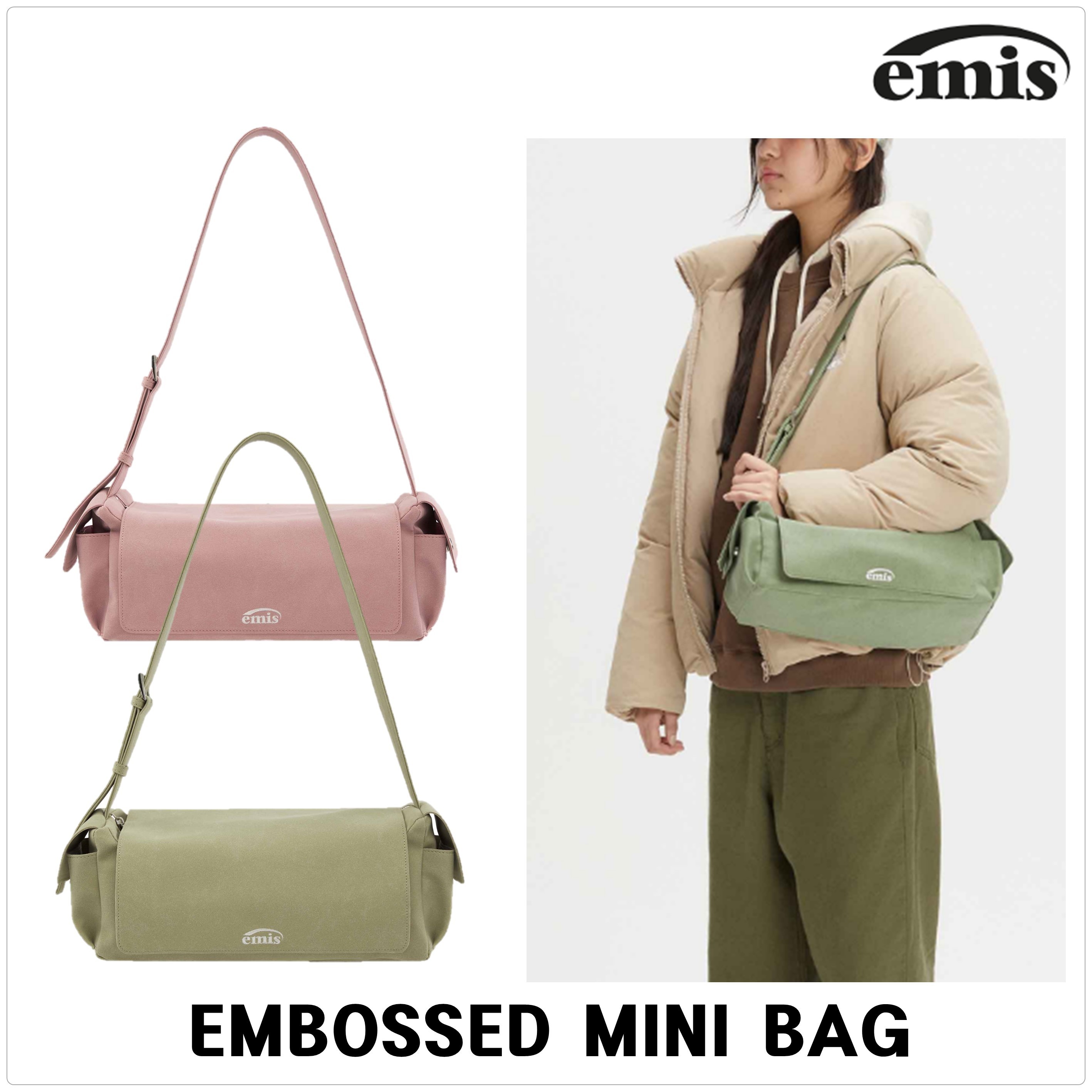 [EMIS] SUEDE SHOULDER バッグ★新作・24AW★人気★韓国★