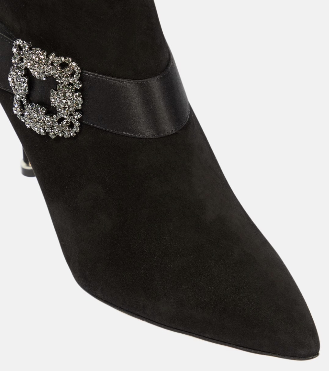《華やかな逸品》【Manolo Blahnik】Plinianu装飾アンクルブーツ