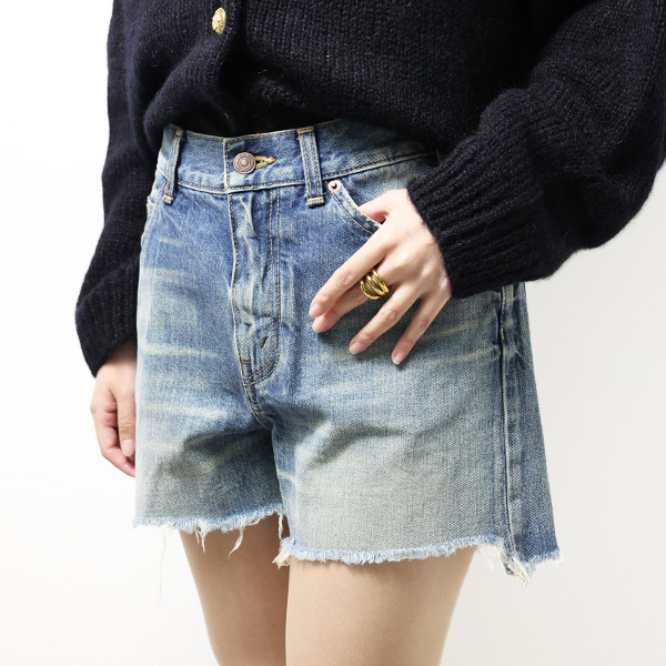 CELINE ショートパンツ デニム コットン 2N72A519X 08EL