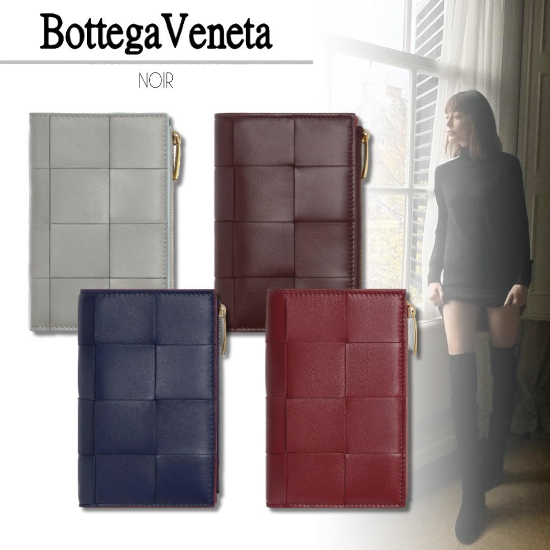 即発 BottegaVeneta カセット ミディアム 二つ折りウォレット