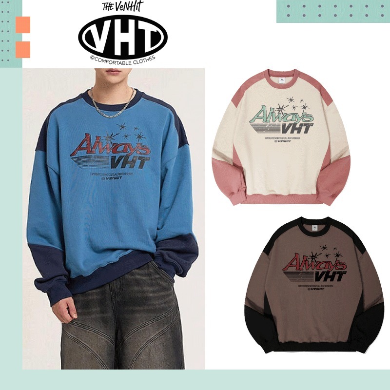 VENHIT ♥ ALWAYS color block sweatshirt /追跡付