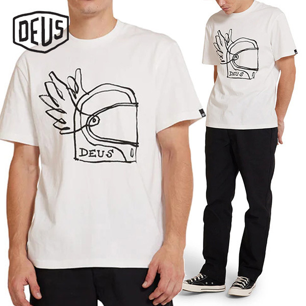 Deus Ex Machina☆HELMET TEE フロントプリント 半袖 Tシャツ