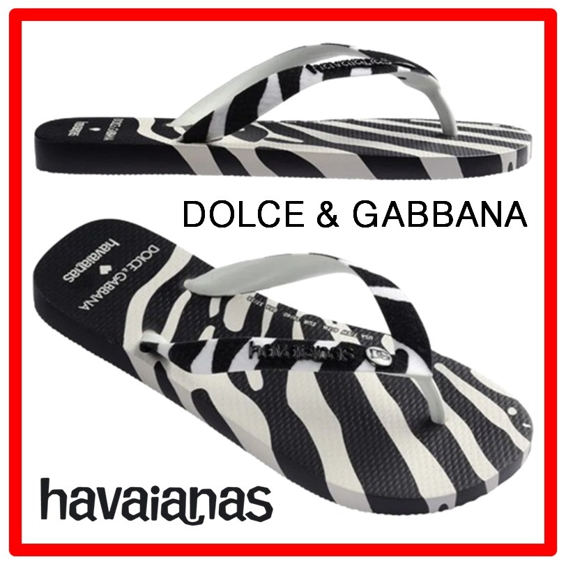 ☆人気☆【Havaianas x Dolce&Gabbana】☆Top - Animal Zebr.a☆
