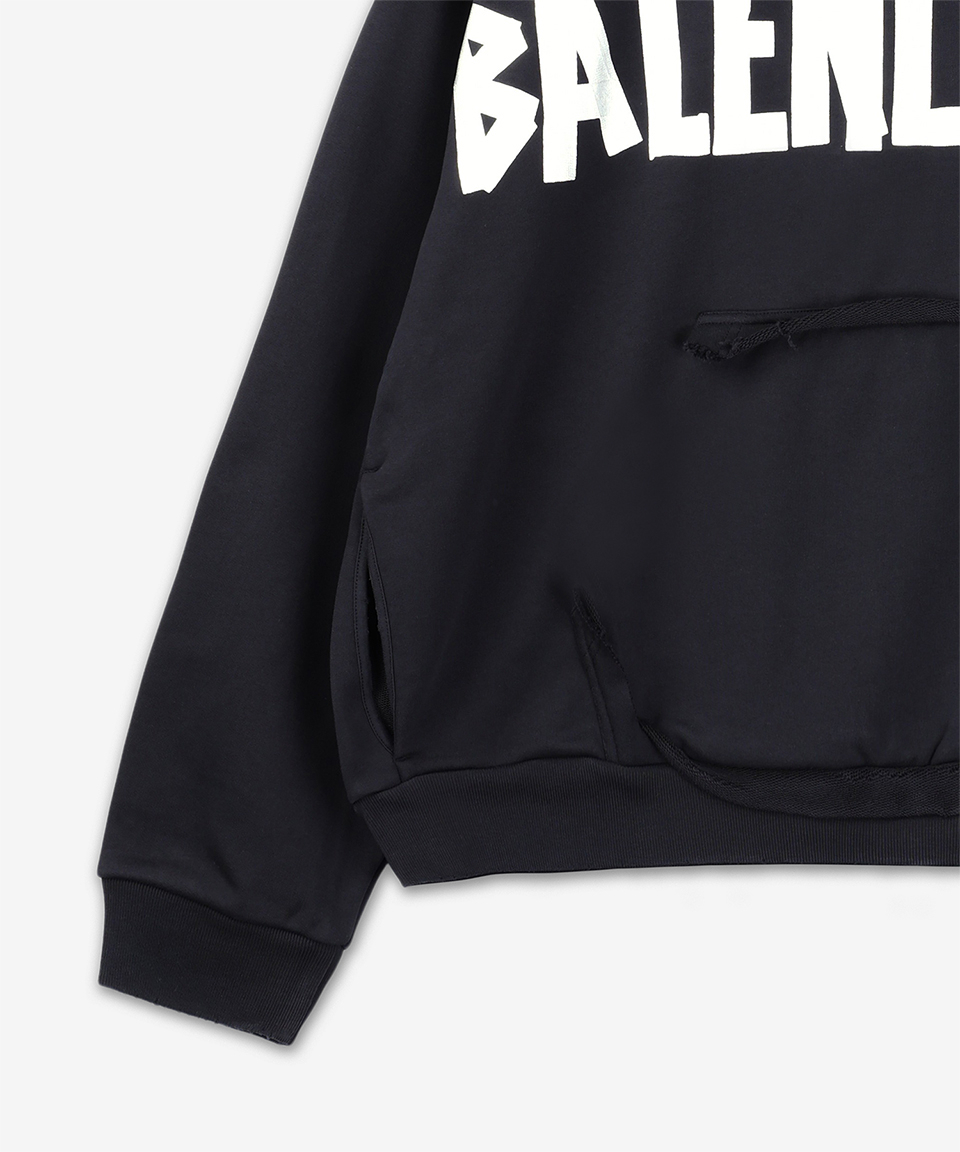《BALENCIAGA》 リップド ポケット フード