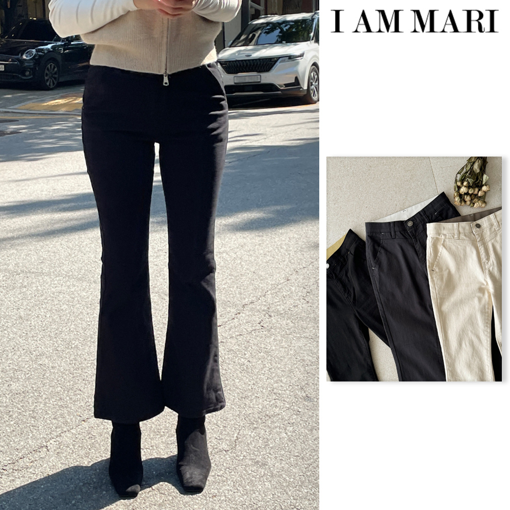 【I AM MARI】Luffy Cotton Banding Bootcut Pants