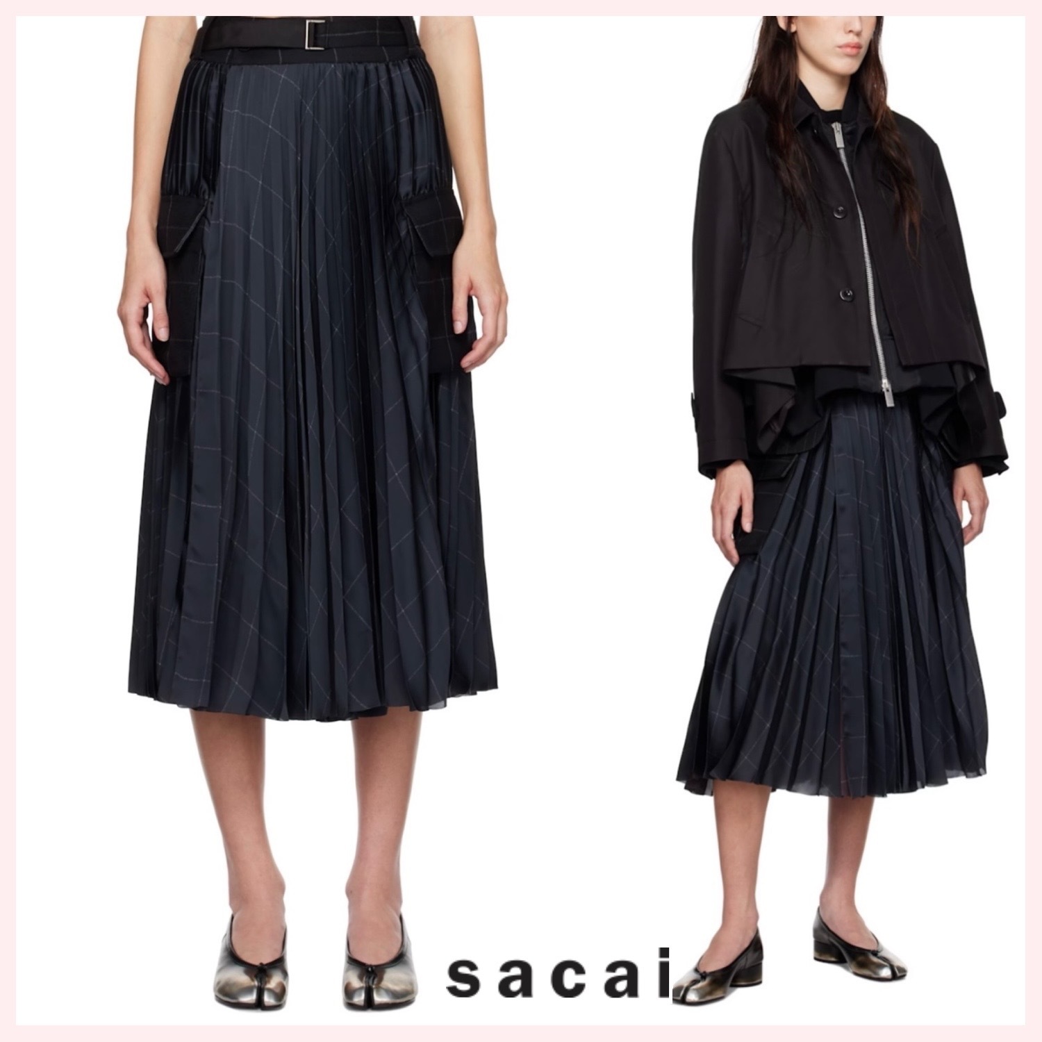★sacai★関税込♪NEW♪Windowpane スカート