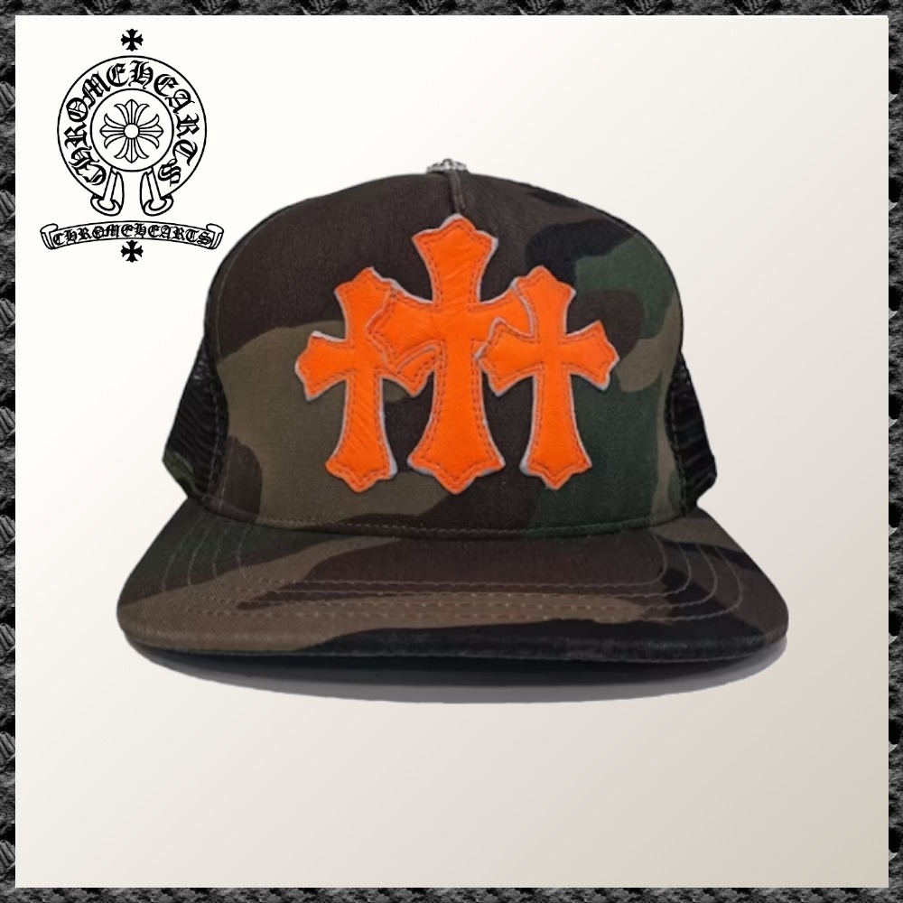 ◆入手困難【Chrome Hearts】セメタリー トラッカーハット 迷彩