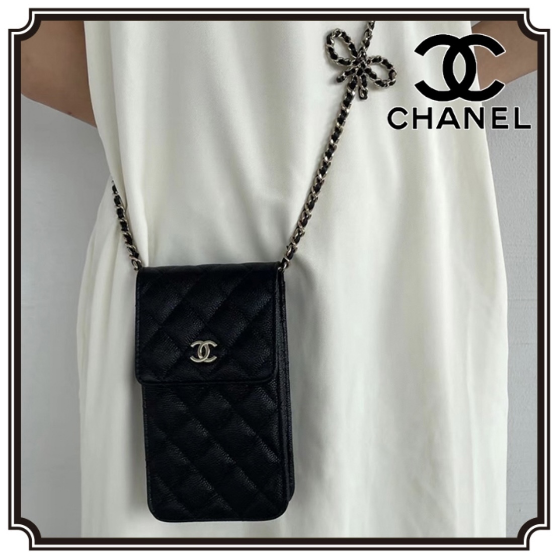 【トレンドアイテム♡】CHANEL フォンケース 国内発送