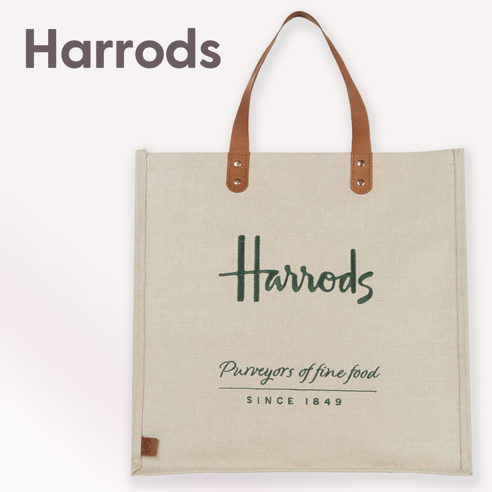 王室御用達 HARRODS ハロッズ ジュート エコバック トートバック