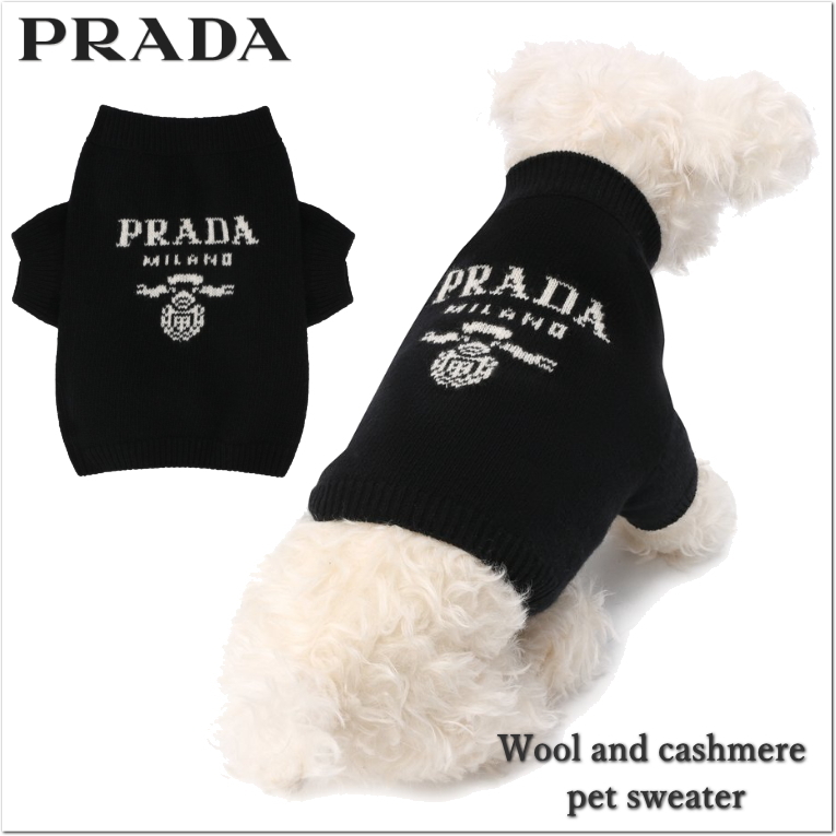 ■PRADA■2YX009 Wool and cashmere pet sweater【関税込】