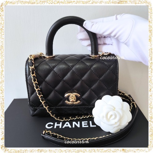 【ゴールドが映える♡】CHANEL ココハンドル バッグ org.jpg